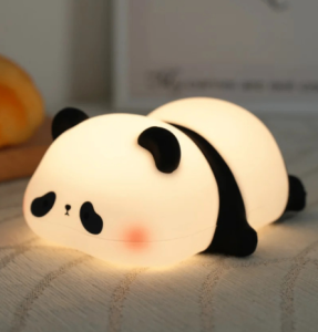 Cute panda patting lamp product candidate