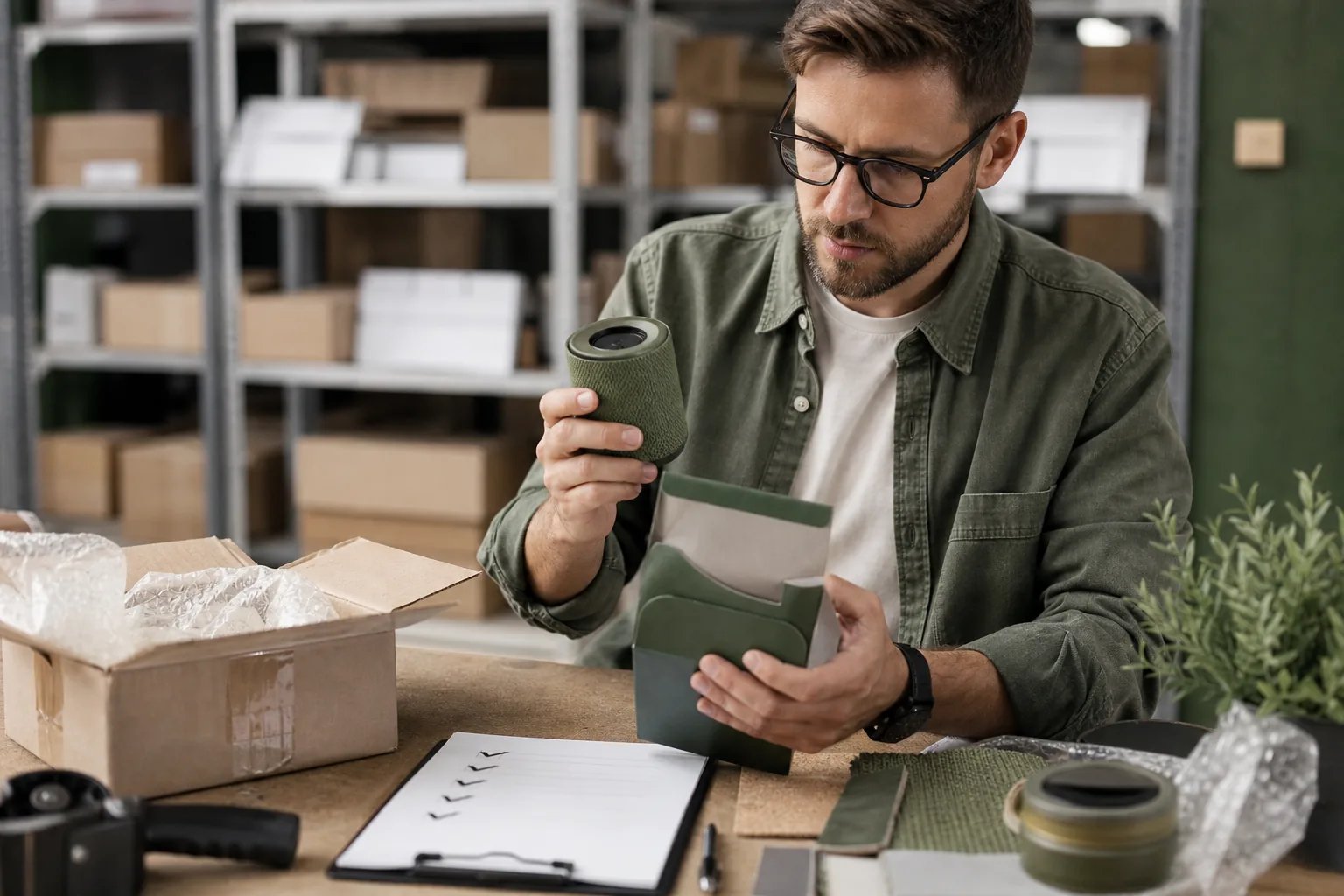Dropshipping supplier quality check of a product sample