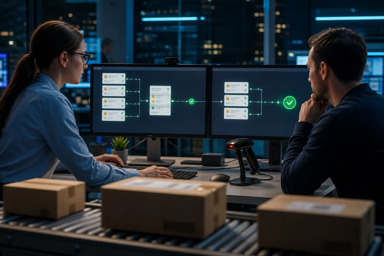 Operations team migrating ecommerce orders between platforms